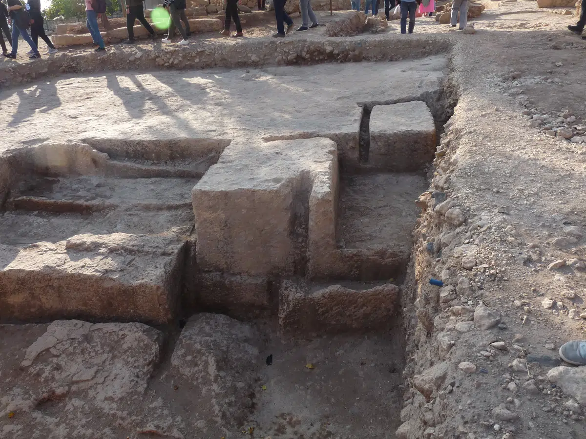 Excavated area at the Neolithic site of Sayburç.