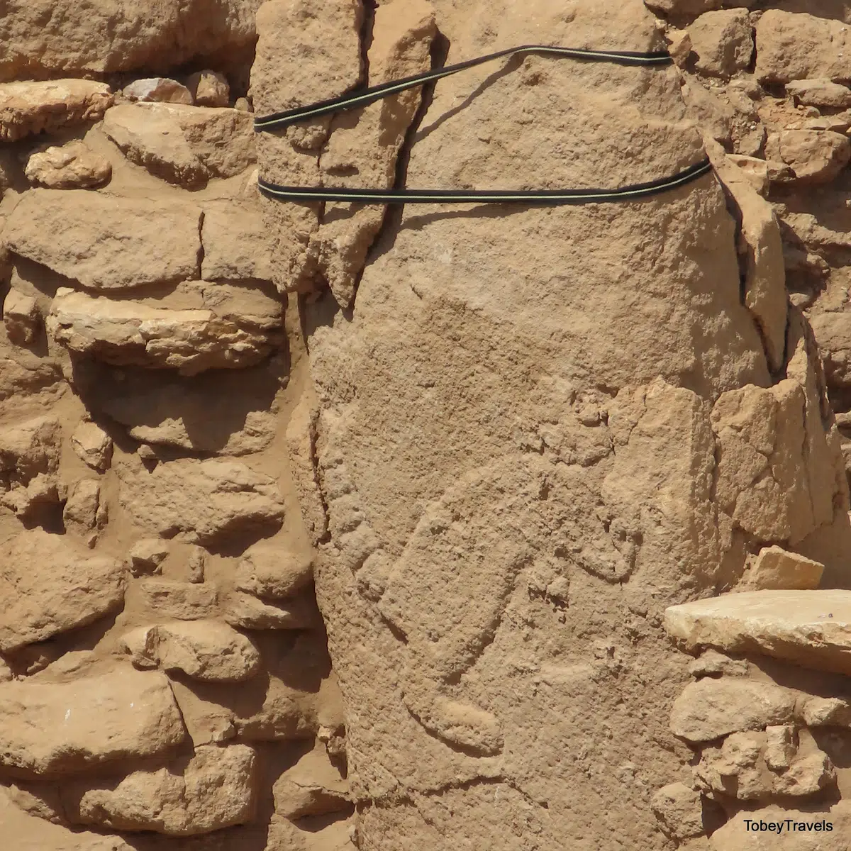 A fox relief carved on a pillar in Structure AD at Karahan Tepe.